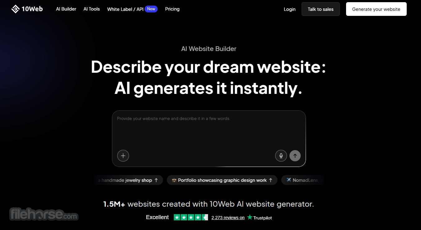 10Web - AI Website Builder 畫面截圖 1