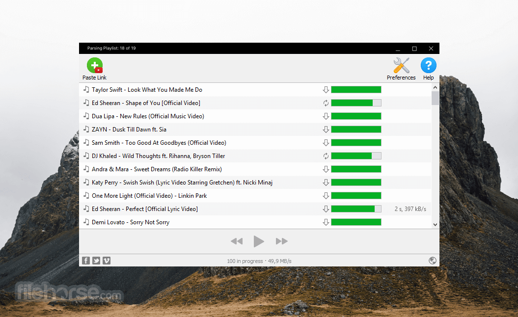 4K YouTube to MP3 25.3.4 (32-bit) 畫面截圖 1