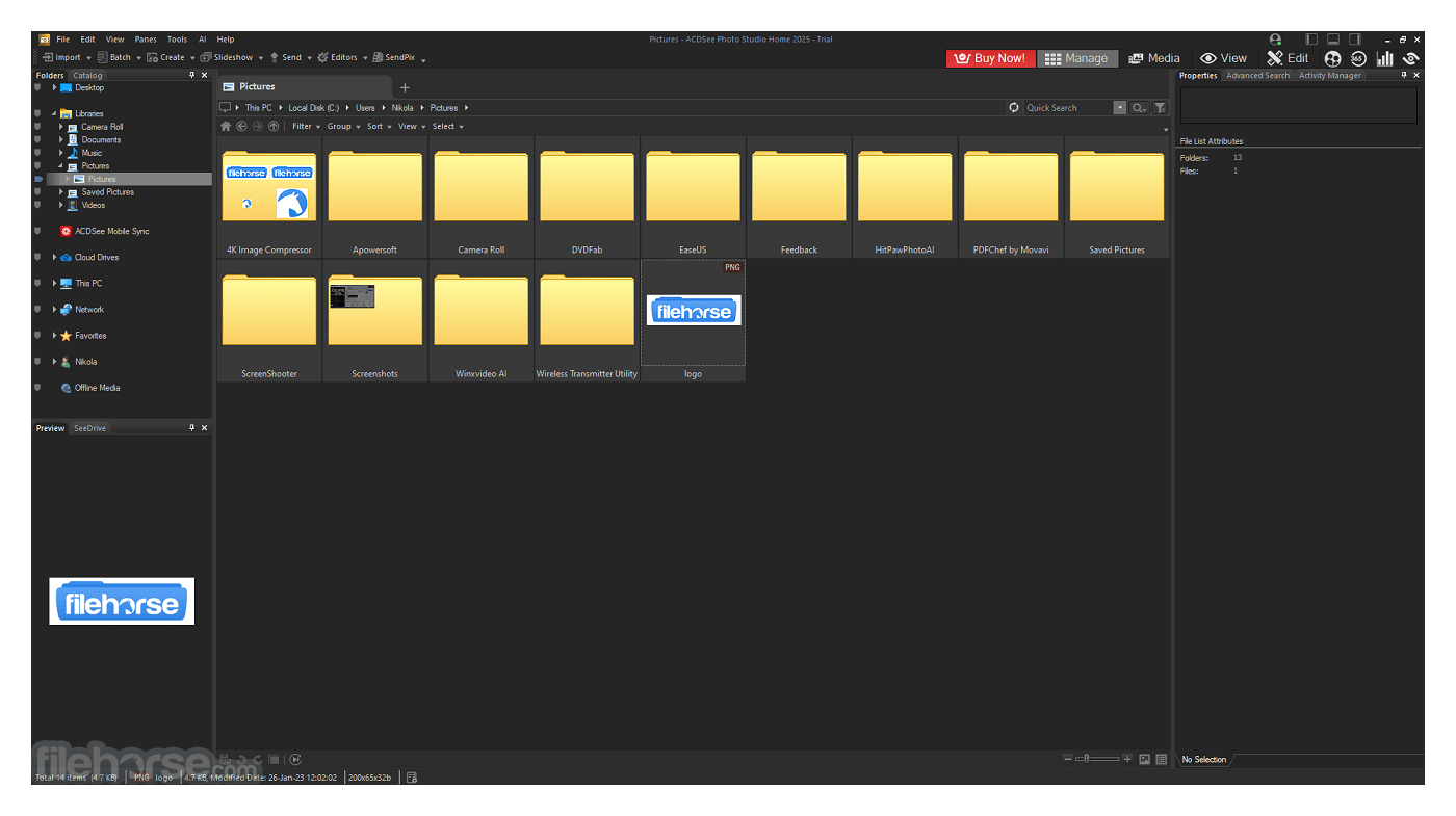ACDSee Photo Studio Home 2026 29.0.1 Build 畫面截圖 1