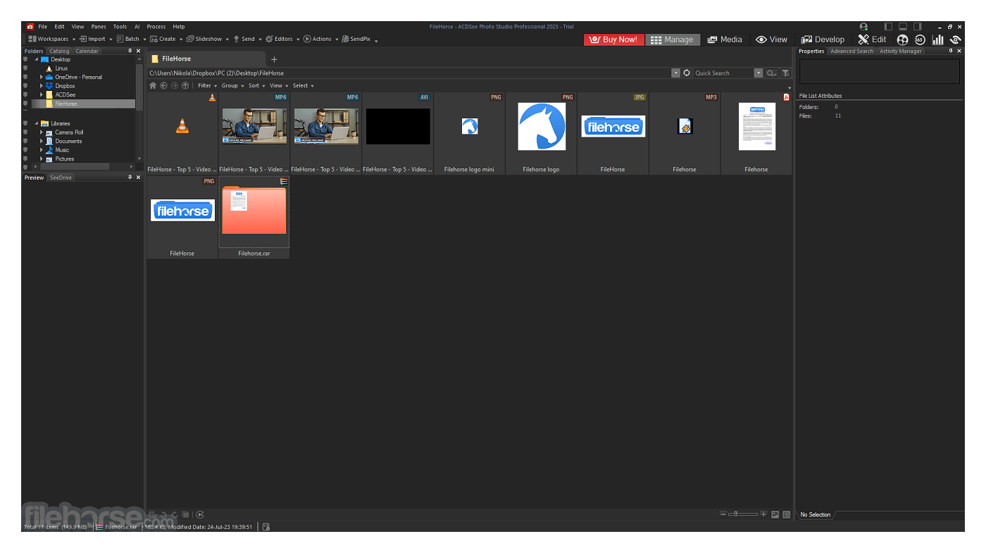 ACDSee Photo Studio Professional 2026 19.0.1 Build 3450 (64-bit) 畫面截圖 1