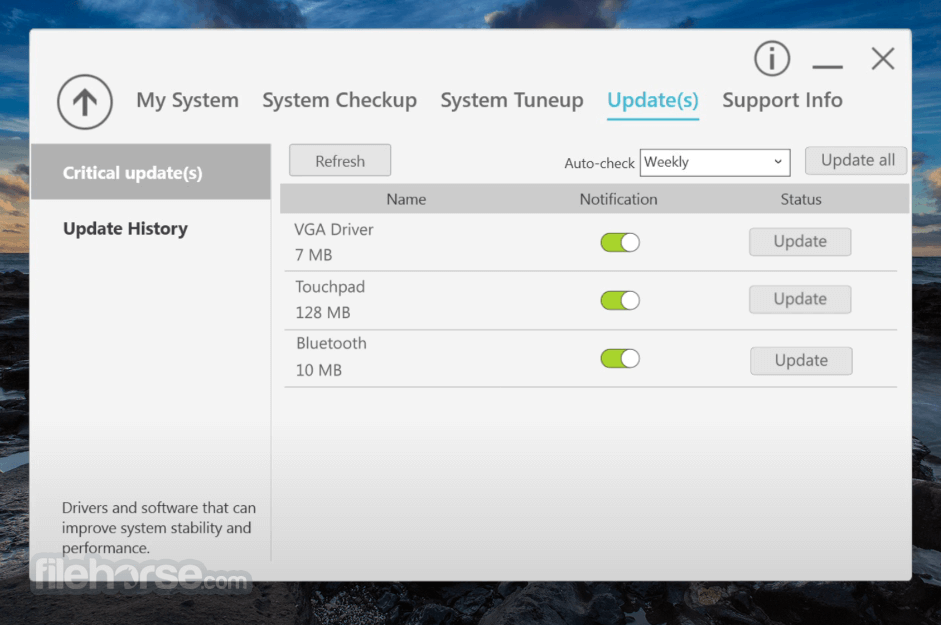 Acer Care Center 畫面截圖 5