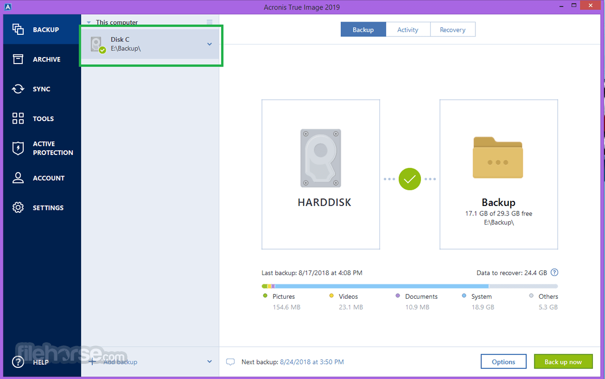 Acronis True Image 畫面截圖 2
