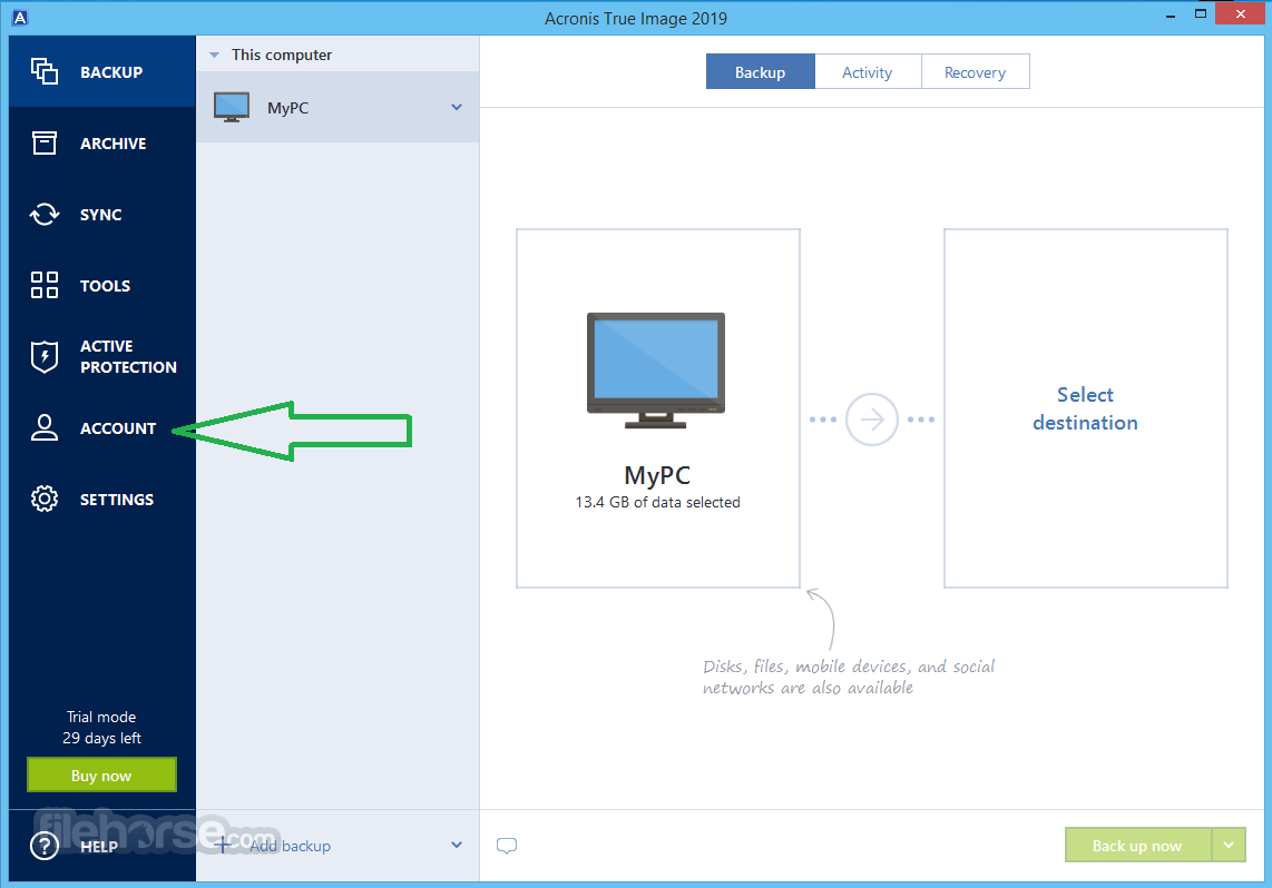 Acronis True Image 畫面截圖 3