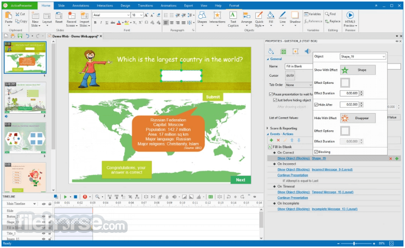 ActivePresenter 畫面截圖 3