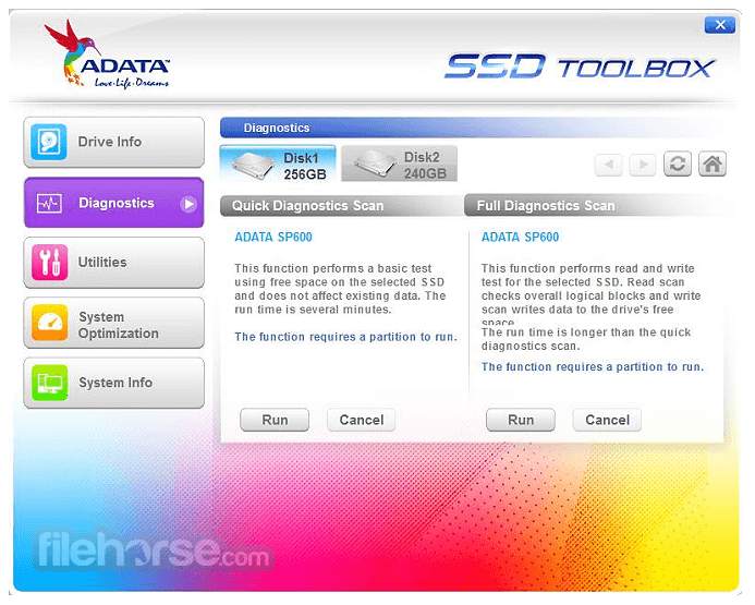 ADATA SSD ToolBox 畫面截圖 2