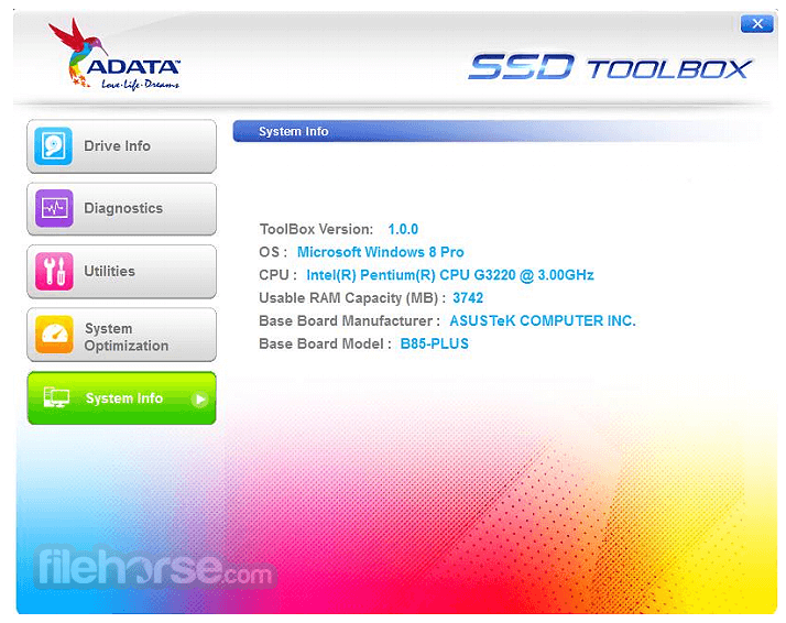ADATA SSD ToolBox 畫面截圖 5