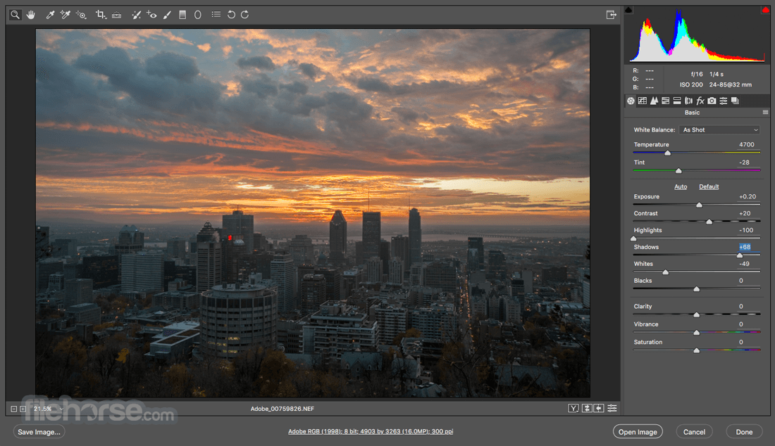 Adobe Camera Raw 畫面截圖 1