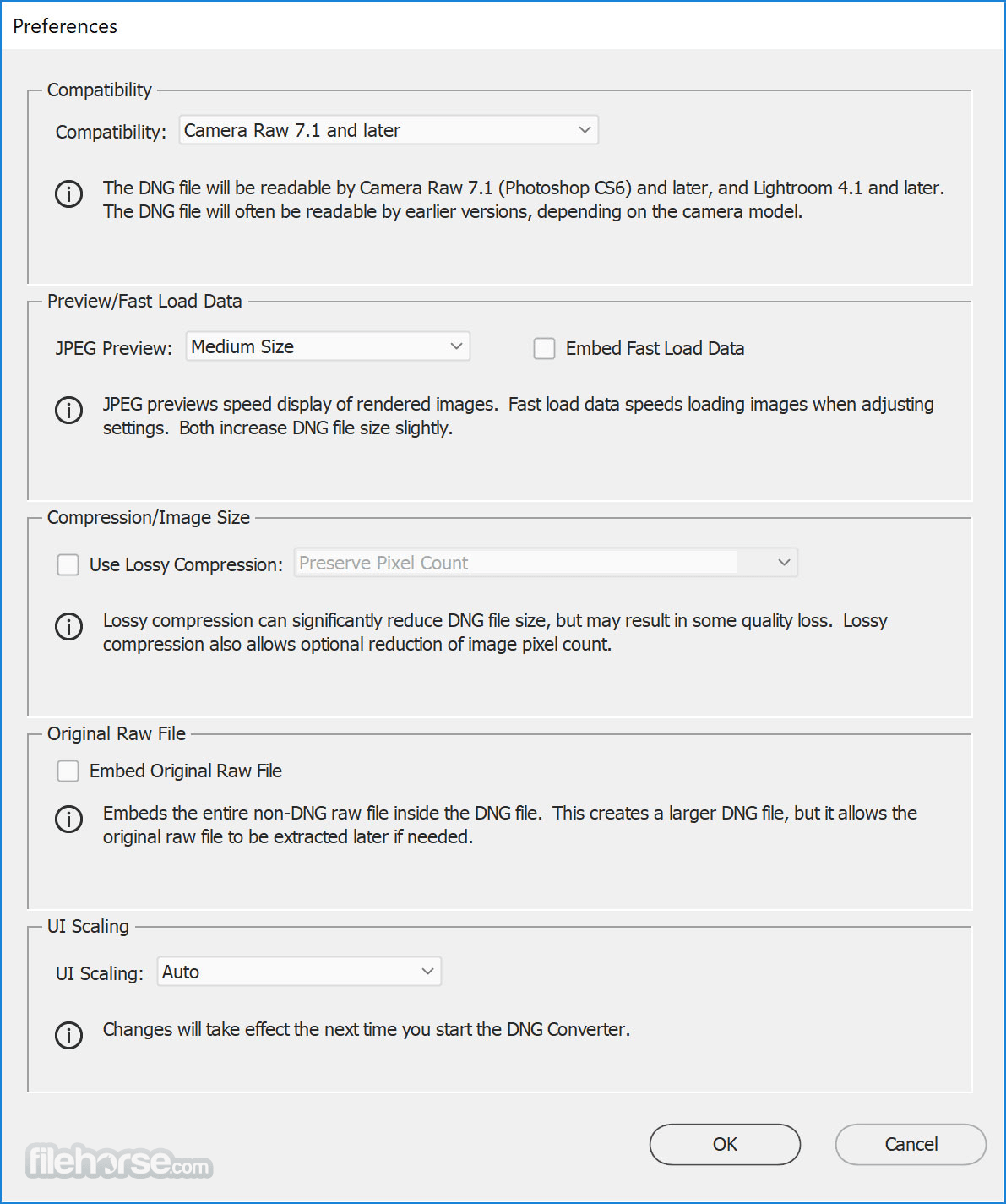 Adobe DNG Converter 畫面截圖 2