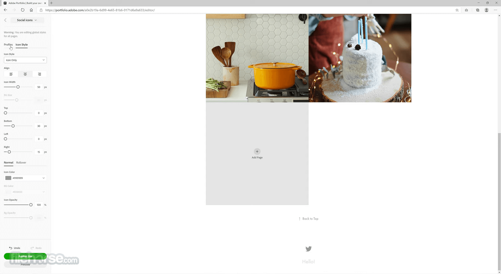 Adobe Portfolio 畫面截圖 4