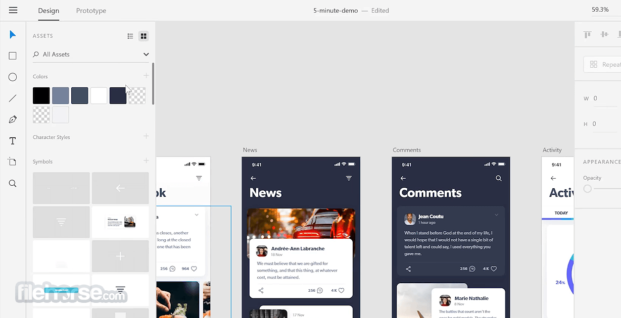Adobe XD CC 畫面截圖 3