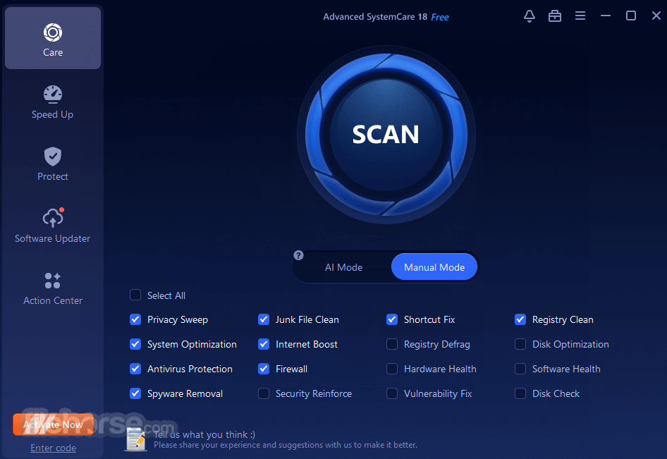Advanced SystemCare Free 畫面截圖 1