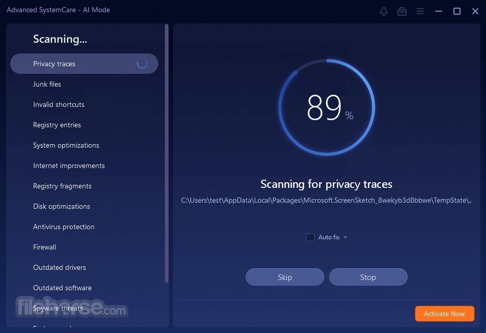 Advanced SystemCare Free 畫面截圖 2
