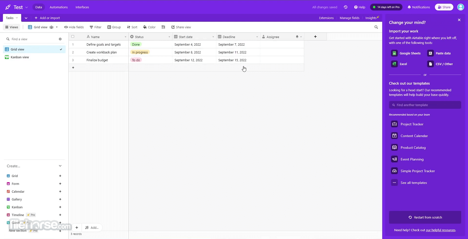Airtable 畫面截圖 1
