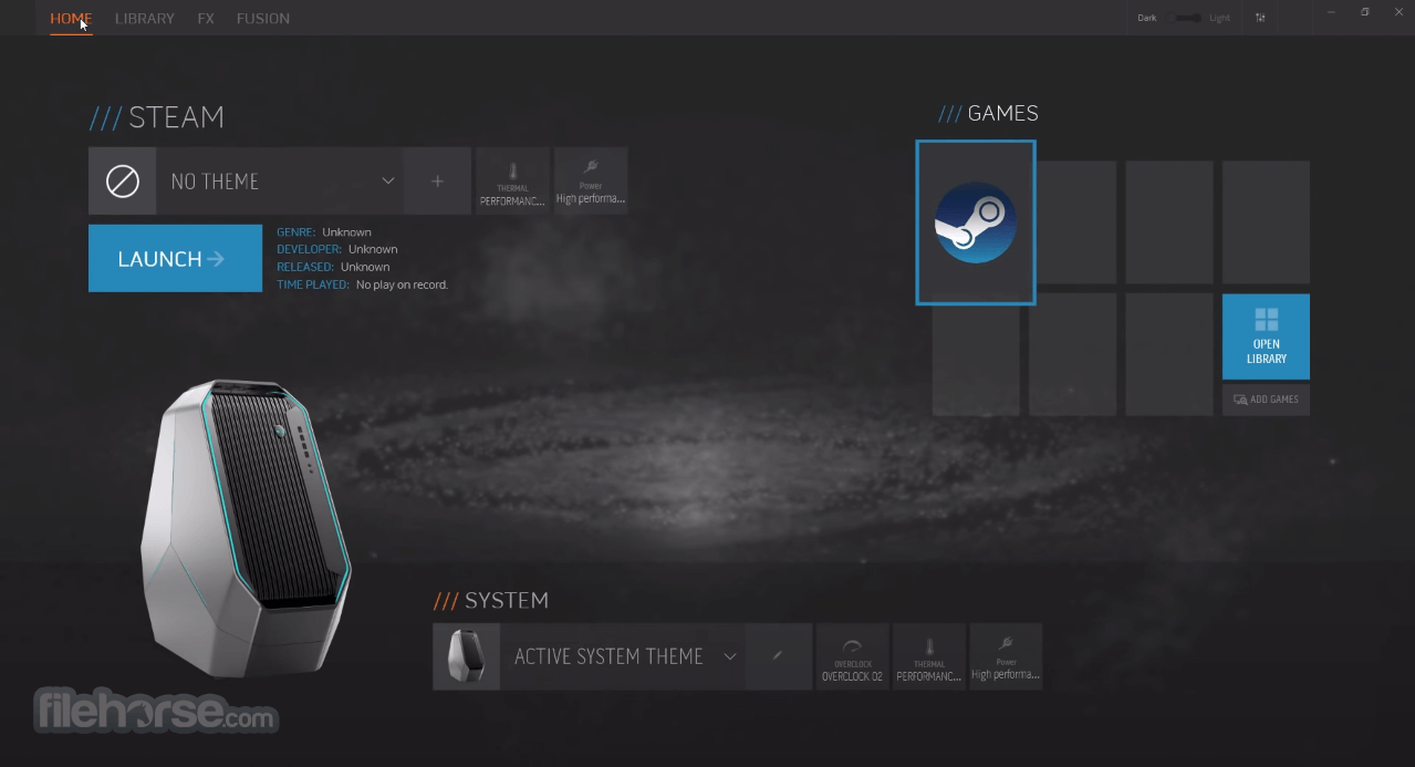 Alienware Command Center 畫面截圖 1