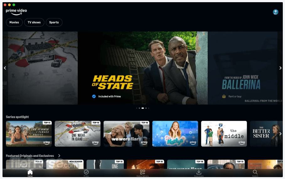 Amazon Prime Video for Mac 畫面截圖 1