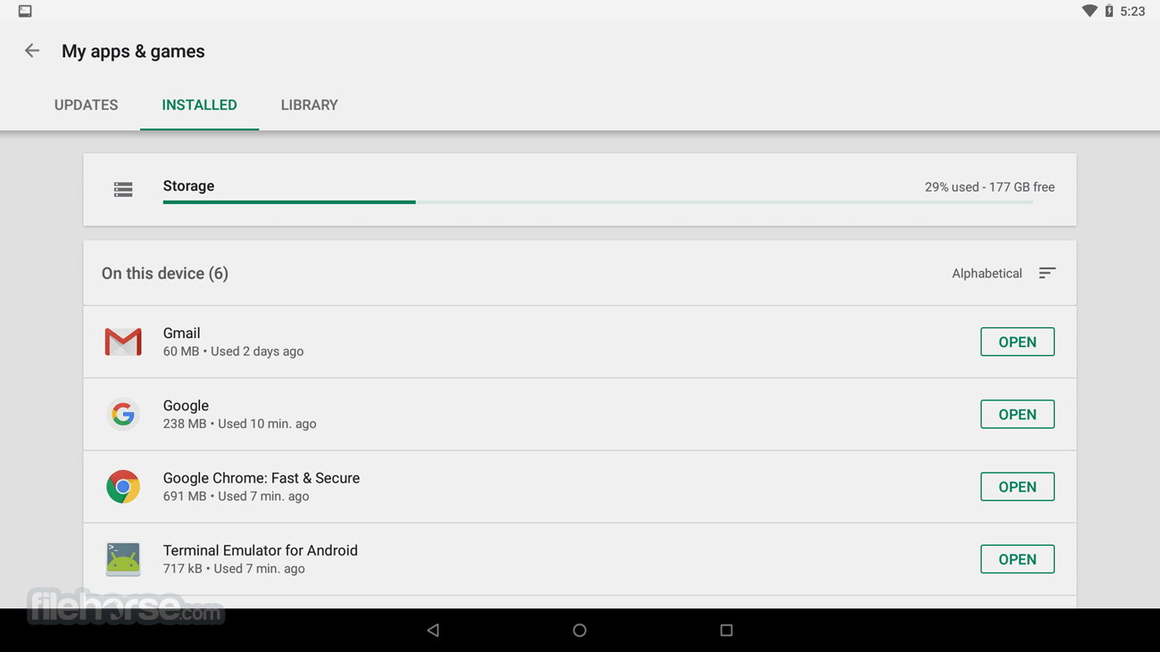 Android-x86 9.0 (32-bit) 畫面截圖 1