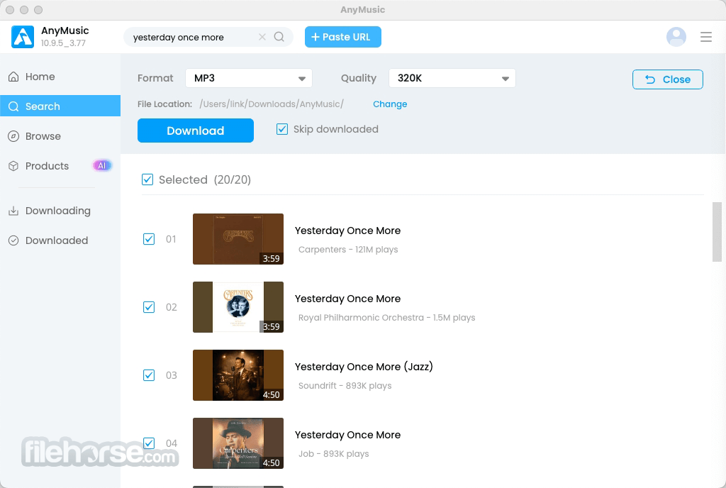 AnyMusic 畫面截圖 3