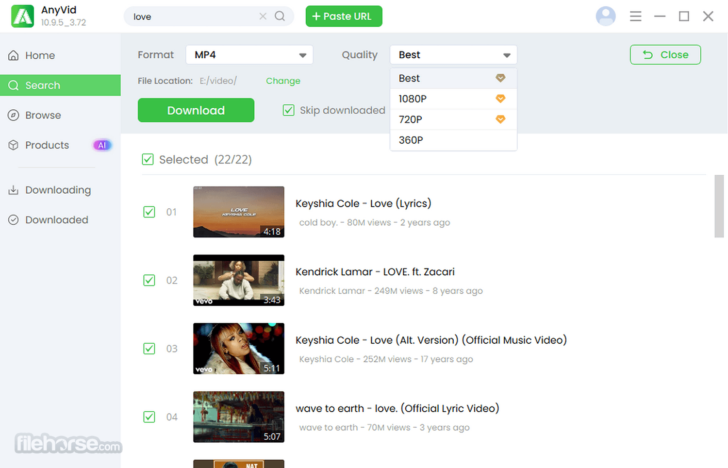 AnyVid for Windows 10.9.5 (64-bit) 畫面截圖 3