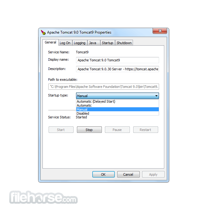 Apache Tomcat 畫面截圖 1