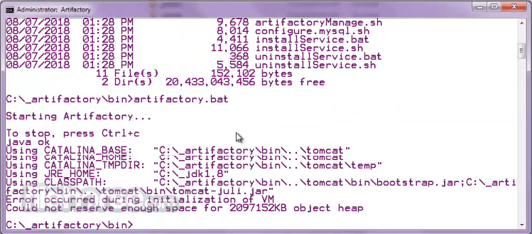 Artifactory 畫面截圖 3
