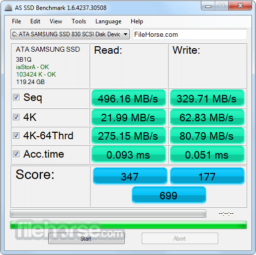 AS SSD Benchmark 畫面截圖 1