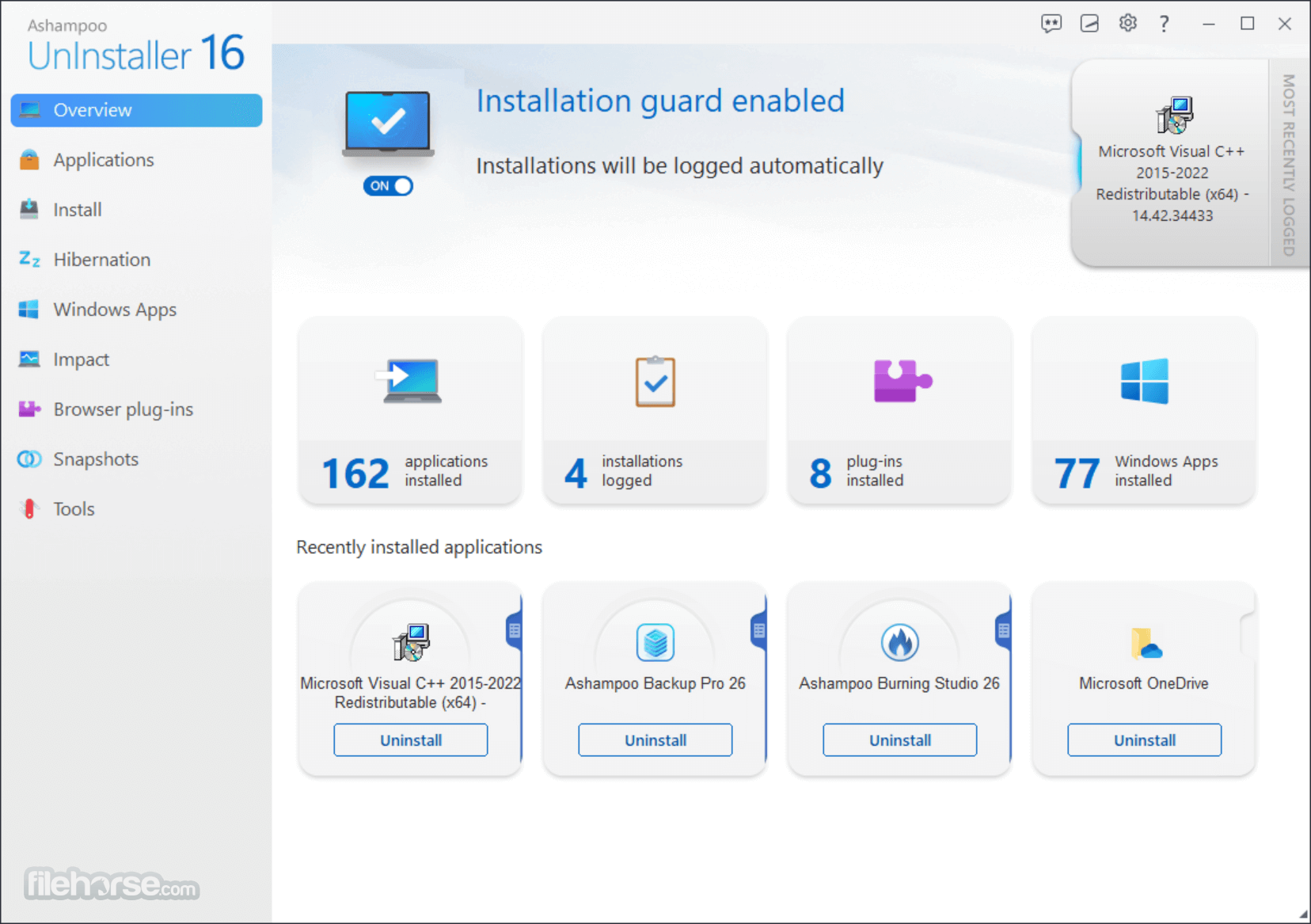 Ashampoo UnInstaller 畫面截圖 1