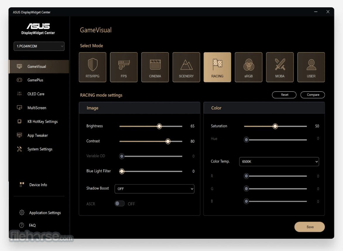 ASUS DisplayWidget Center 畫面截圖 2