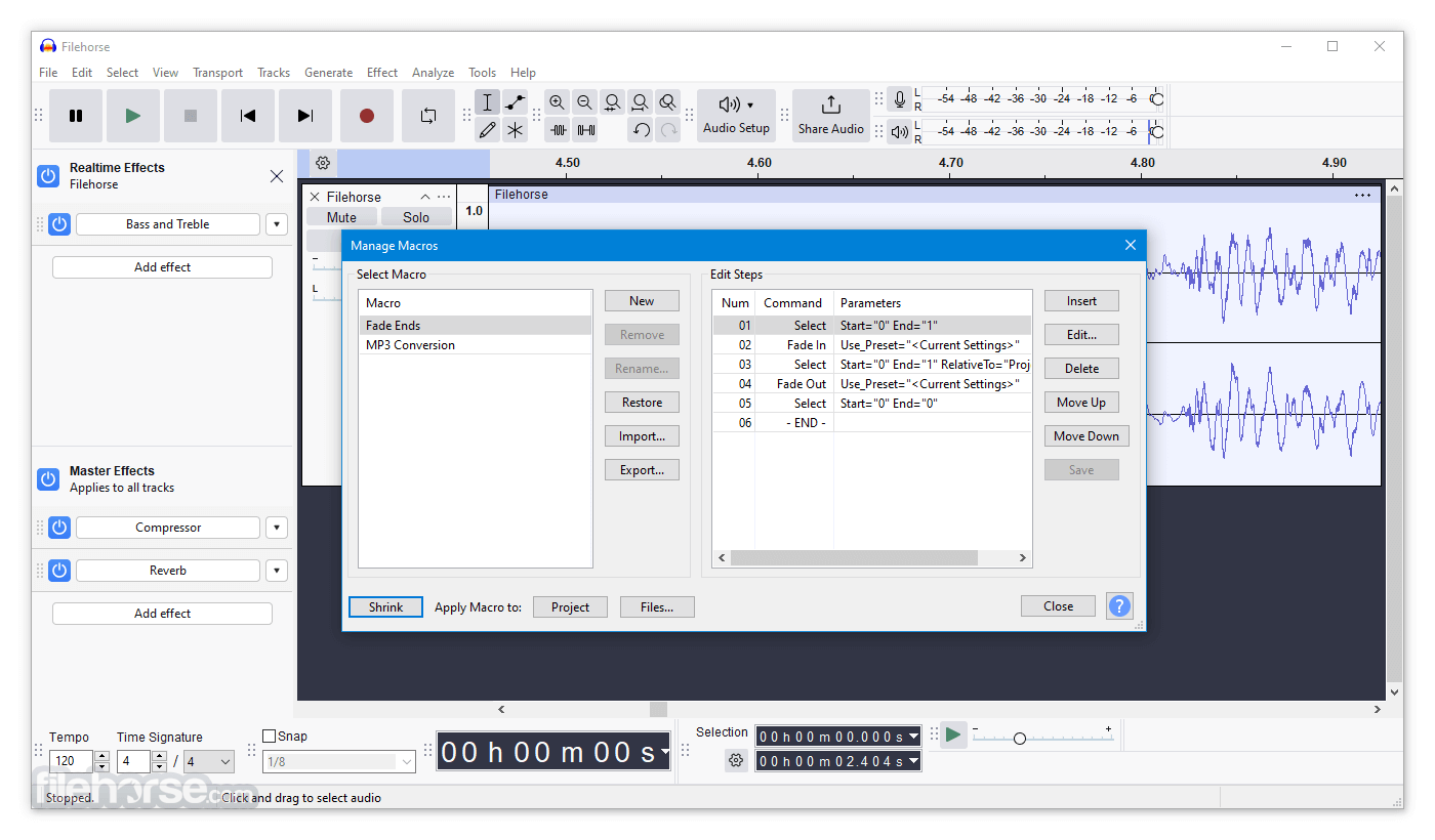 Audacity 畫面截圖 4