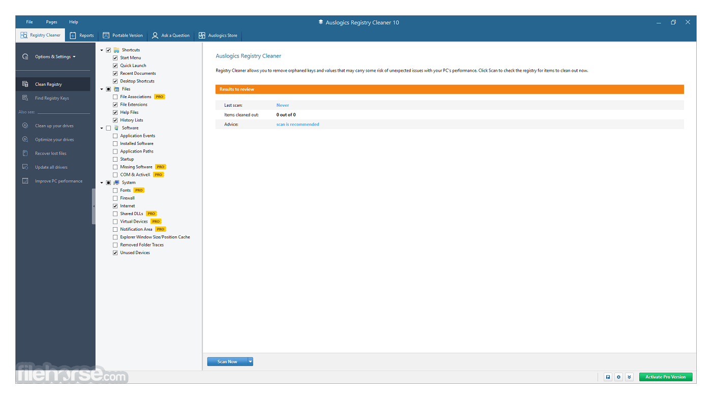 Auslogics Registry Cleaner 畫面截圖 1