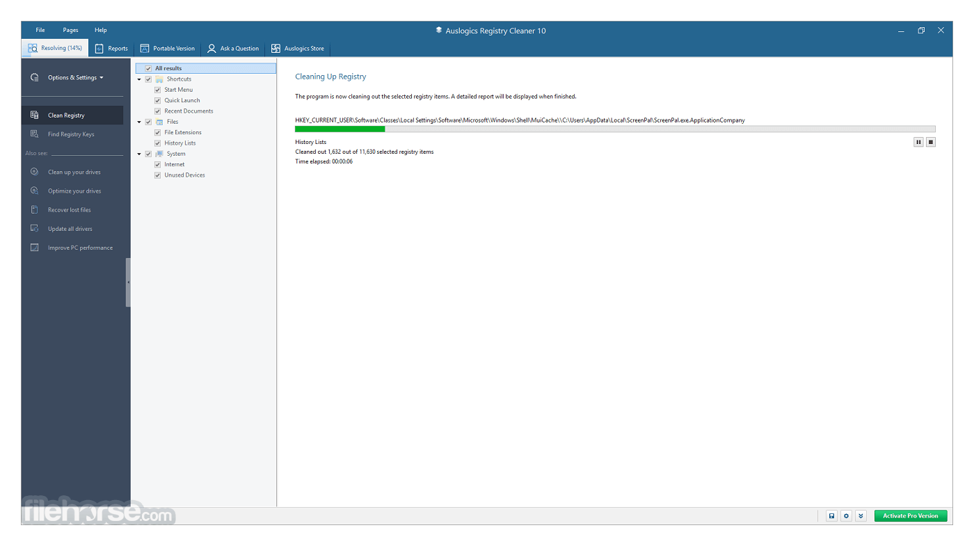 Auslogics Registry Cleaner 畫面截圖 3