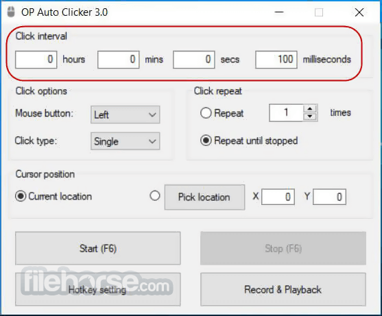 Auto Clicker 畫面截圖 1