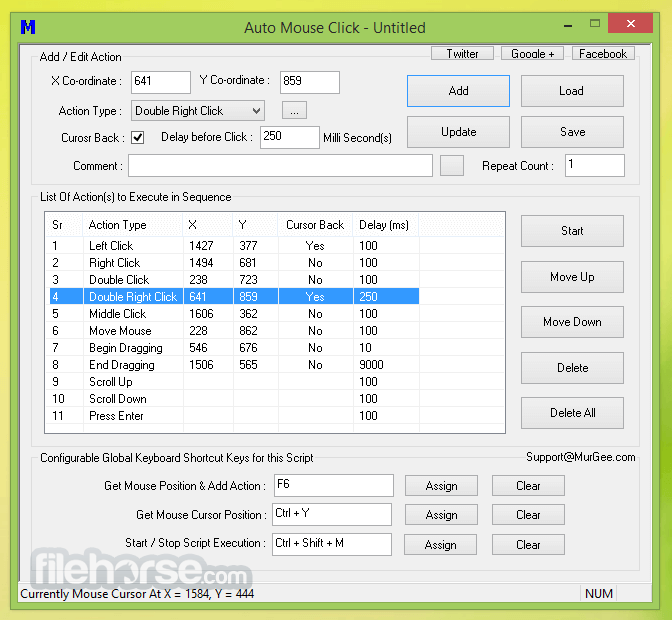 Auto Mouse Click 畫面截圖 1