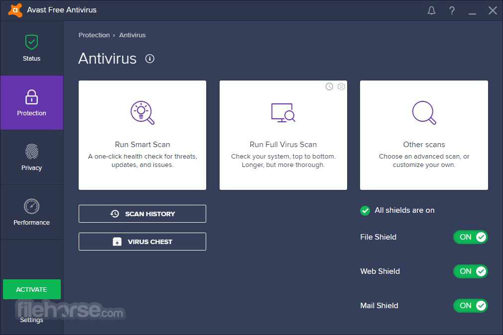 Avast Free Antivirus 畫面截圖 2