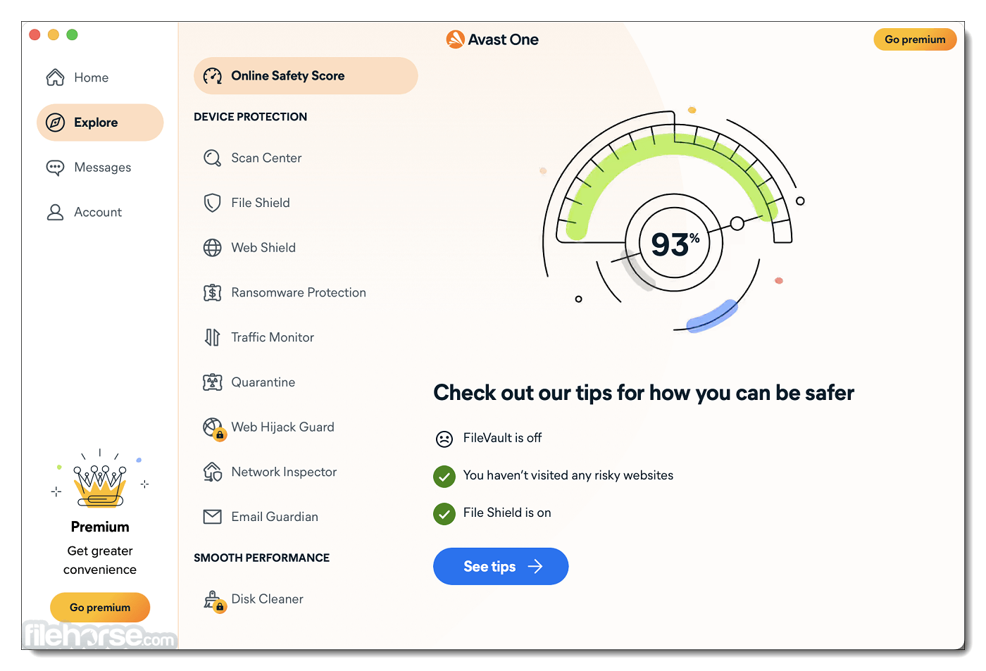 Avast One 畫面截圖 1