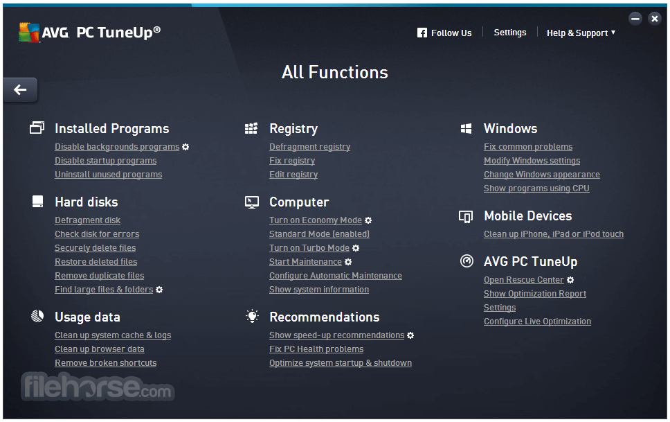 AVG PC TuneUp 畫面截圖 4