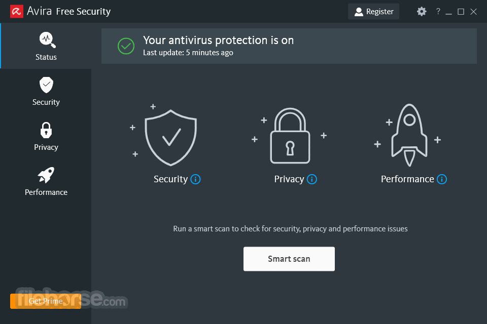 Avira Free Antivirus 畫面截圖 1