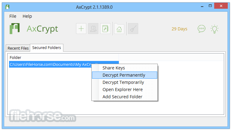 AxCrypt 畫面截圖 4