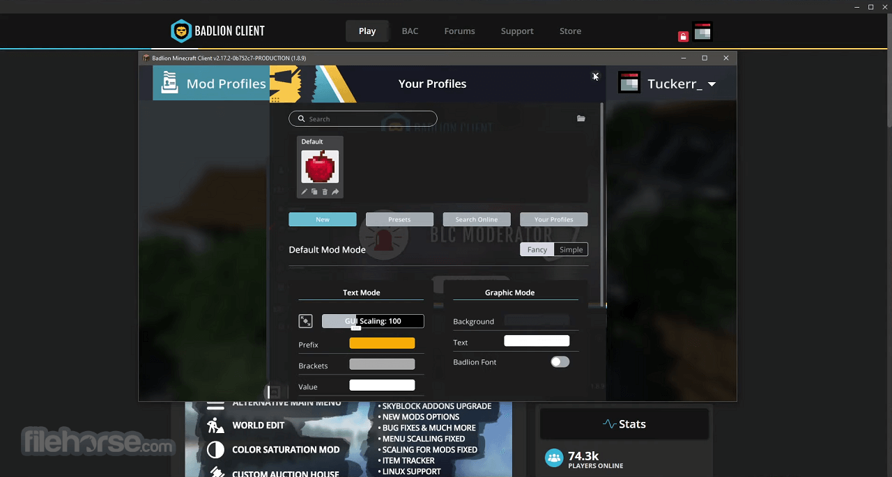 Badlion Client 畫面截圖 2