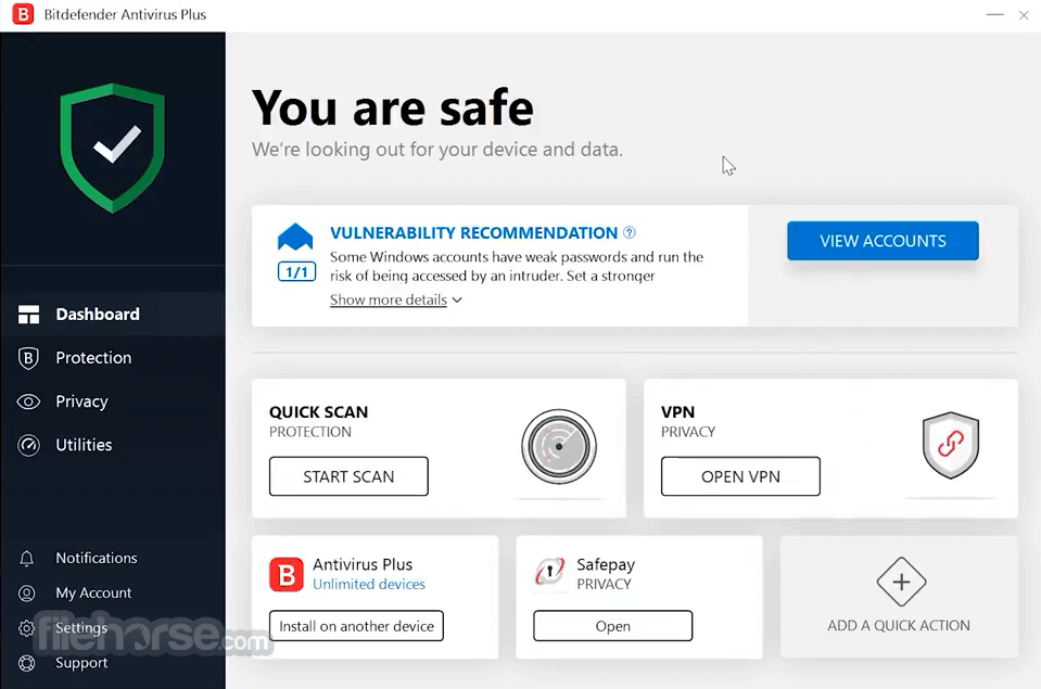 Bitdefender Antivirus Plus 畫面截圖 1