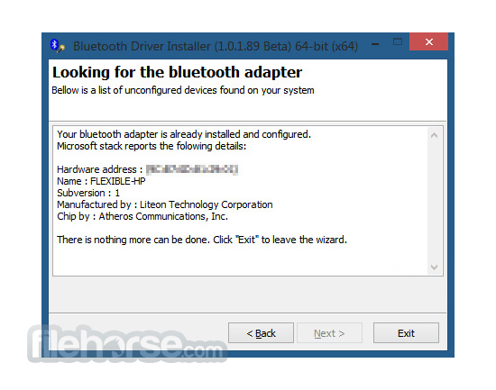 Bluetooth Driver Installer 1.0.0.164 Beta (32-bit) 畫面截圖 1