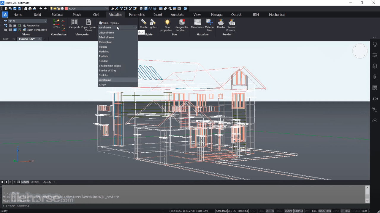 BricsCAD 畫面截圖 4