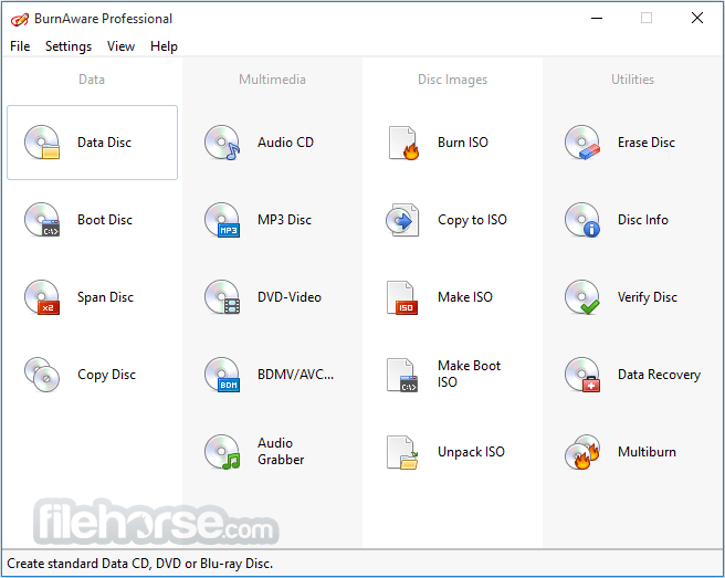 BurnAware Professional 畫面截圖 1