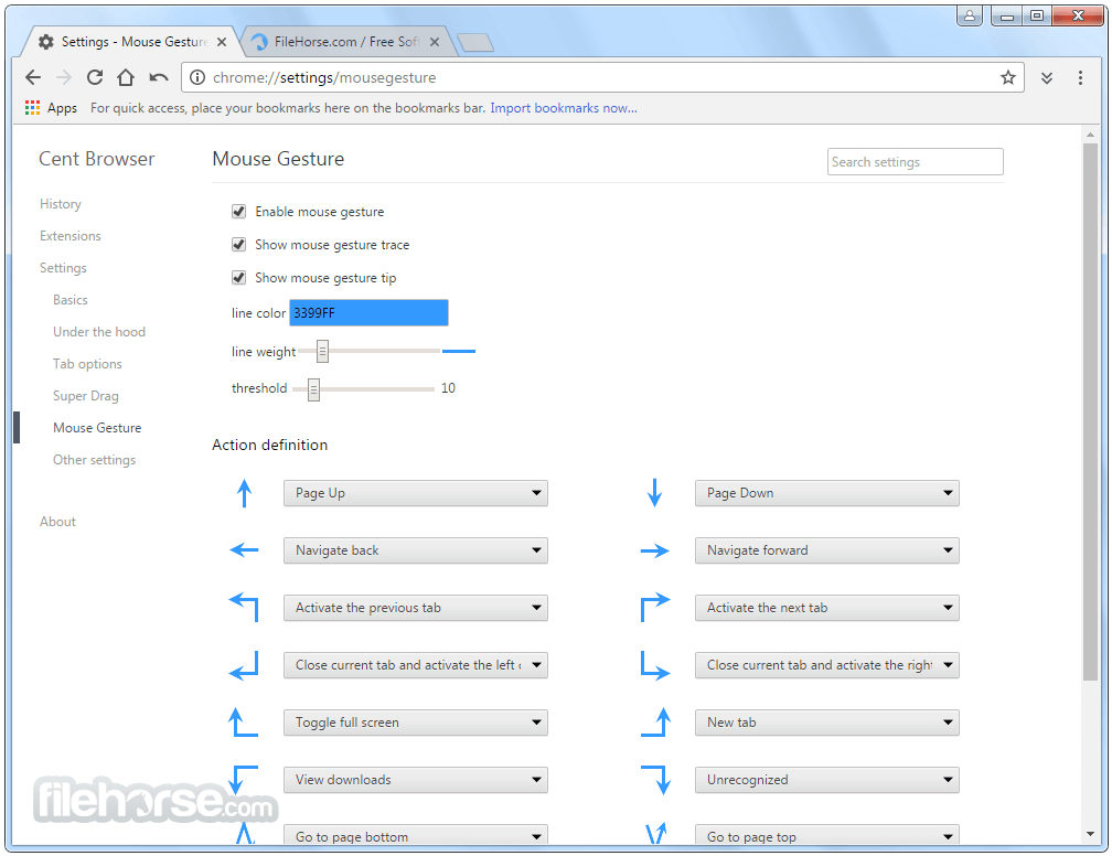 Cent Browser 5.2.1168.83 (32-bit) 畫面截圖 5