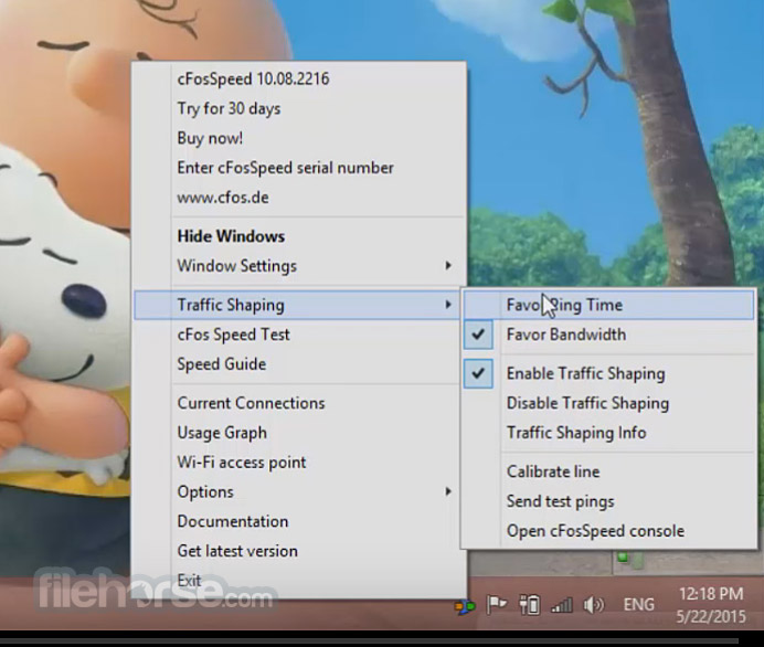 cFosSpeed 13.10 Build 畫面截圖 1
