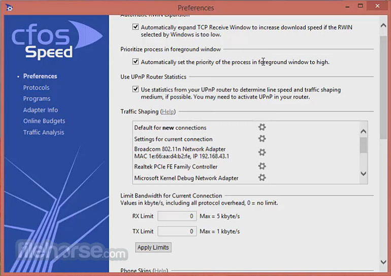 cFosSpeed 13.10 Build 畫面截圖 3