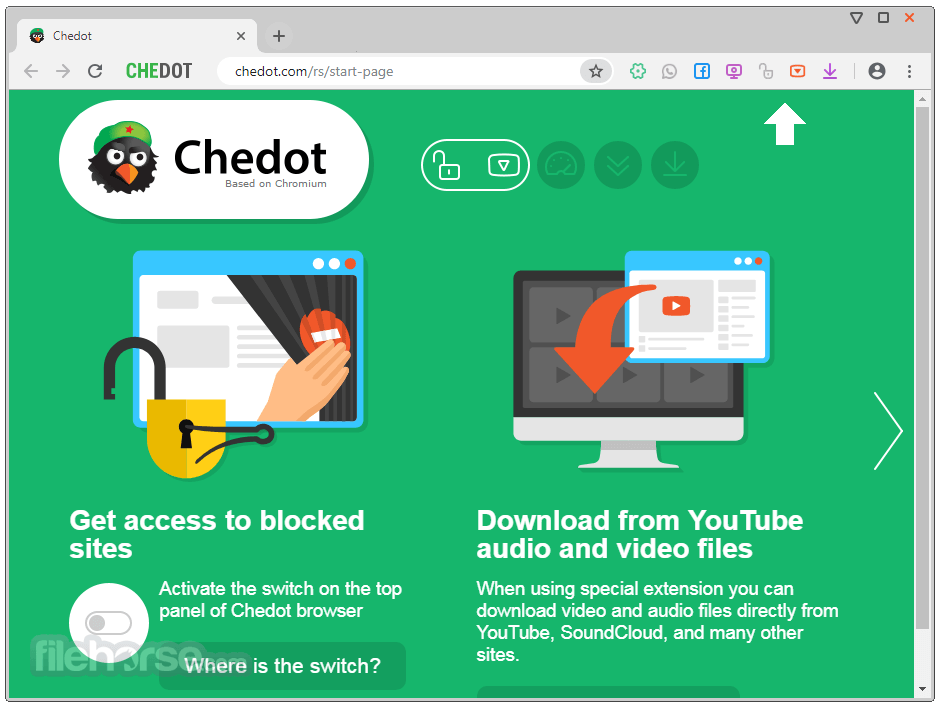 Chedot Browser 畫面截圖 1