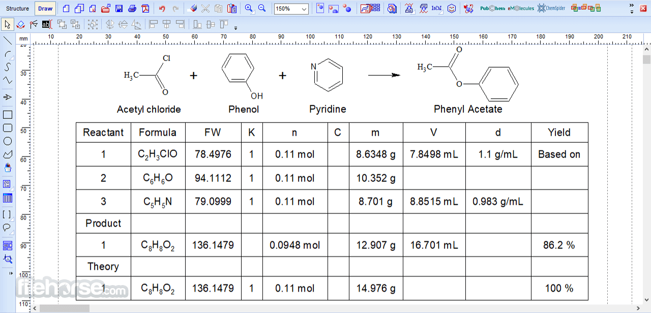 ChemSketch 畫面截圖 4