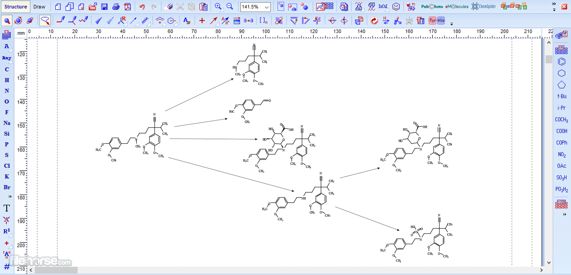 ChemSketch 畫面截圖 5