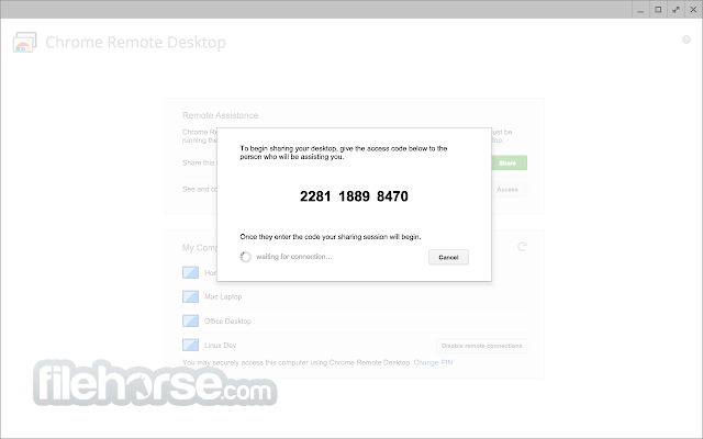 Chrome Remote Desktop 畫面截圖 2