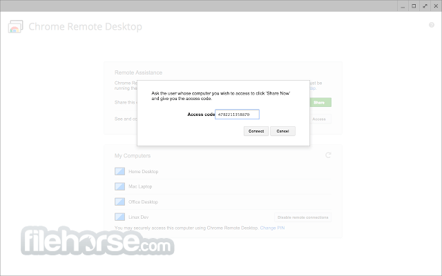Chrome Remote Desktop 畫面截圖 3